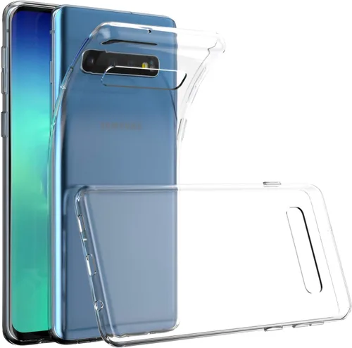Vista 2 de Funda compatible con Samsung S24 S23 FE S22 Plus S21 Ultra S20+ S10 Note 20 S10e S9 Slim Fit Clear Blue Design Print Cute Girls Flexible Silicone