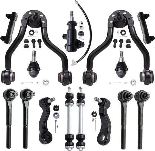 Vista 97 de Detroit Axle - Kit de suspensión RWD Front End de 16 piezas para Chrysler 300 Dodge Charger Challenger Magnum, brazos de control, rótulas