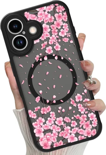 Vista 38 de Funda magnética diseñada para iPhone 17, estampado de leopardo negro