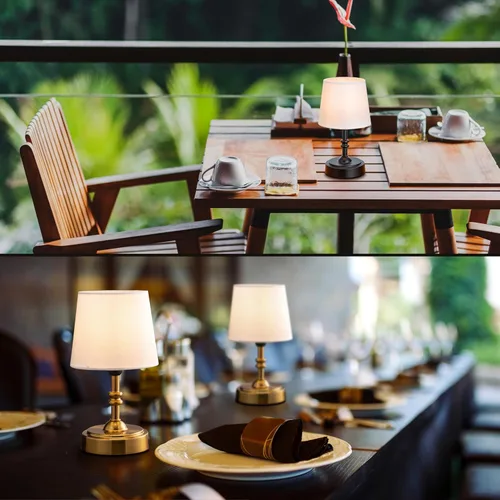 Vista 6 de O’Bright Seraph mini – Lámpara de mesa LED inalámbrica con regulador, batería recargable incorporada, 3 niveles de brillo, lámpara de mesa