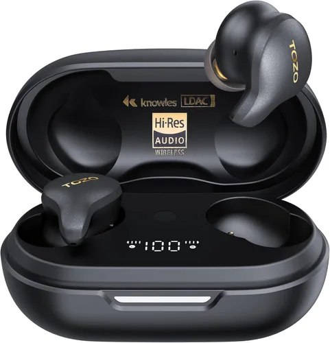 TOZO Golden X1 - Auriculares inalámbricos Bluetooth compatibles con LDAC HD de audio-decodificación de audio, OrigX de alta resolución inalámbrico,