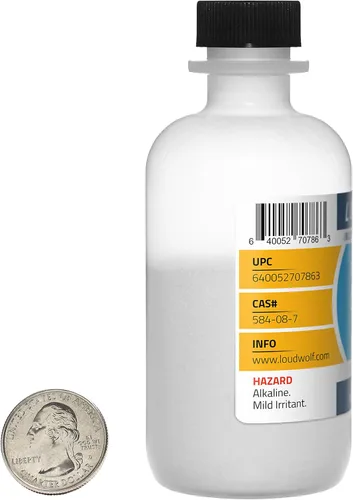 Vista 3 de Carbonato de potasio/polvo fino, 4 onzas, 99 % puro