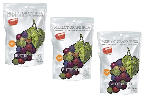 Vista 21 de Butterfields Candy - Caramelo duro de cogollos de cereza gourmet, anticuado, sin gluten, fabricado con azúcar de caña 100% real, puro, hecho a mano