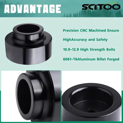 Vista 3 de SCITOO Kit de elevación niveladora trasera de 1.5" Compatible para GMC Yukon 2001-2019, Yukon XL 2015-2018, Yukon XL 1500 2001-2014, Envoy