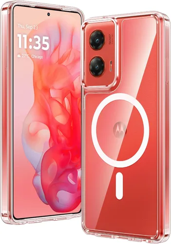 Vista 127 de FNTCASE para iPhone Air Case Clear: Fundas magnéticas para teléfono con protector de pantalla a prueba de caídas, compatibles con Magsafe, delgadas