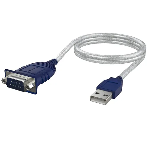SABRENT Cable convertidor USB 2.0 a serie (9 pines), DB 9 RS 232, chipset prolífico, HEXNUTS, [Windows 11/10/8.1/8/7/VISTA/XP, Mac OS X 10.6 y