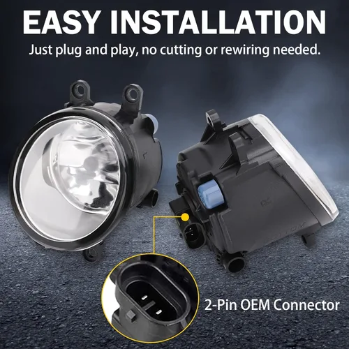 Vista 6 de Conjunto de luz antiniebla compatible con Toyota Venza Camry Corolla RAV4 Yaris Prius Highlander Avalon Matrix Solara 2006-2013 para Lexus GS350