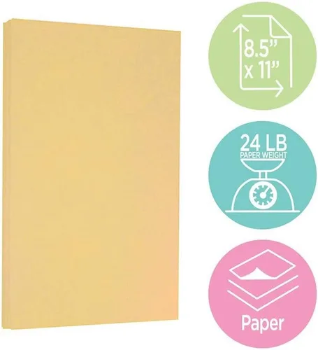 Vista 4 de Papel reciclado JAM Paper 8 12 x 11, 24 libras