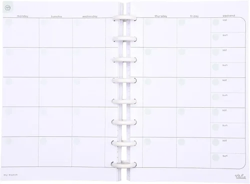 Vista 22 de Talia Recambios de cuaderno con disco (kit de accesorios (divisores en colores pastel), junior (5.5 x 8.5 pulgadas)) Kit de accesorios
