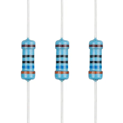 Vista 99 de 100 resistencias de 2.4 ohmios 1/2 W (0.5 vatios) ±1% tolerancia de película metálica, resistencia de valores múltiples opcional