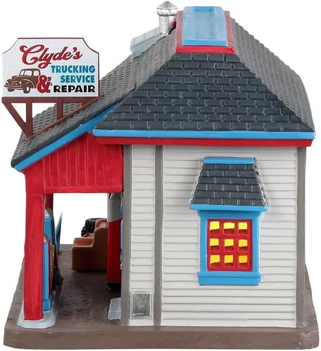 Vista 3 de Lemax Village Collection Clyde's Servicio y reparación de camiones