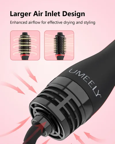 Vista 6 de Plus 2.0 Hair Dryer Brush Blow Dryer Brush in One, 2'' Oval Brush Head Hot Air Brush Styler & Volumizer with Ionic Technology, NTC Smart Temp
