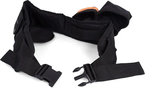 Vista 7 de Internet's Best delantal para las herramientas de carpintería, con 10 bolsillos, cinturón de trabajo de fácil desabrochado, con estuche