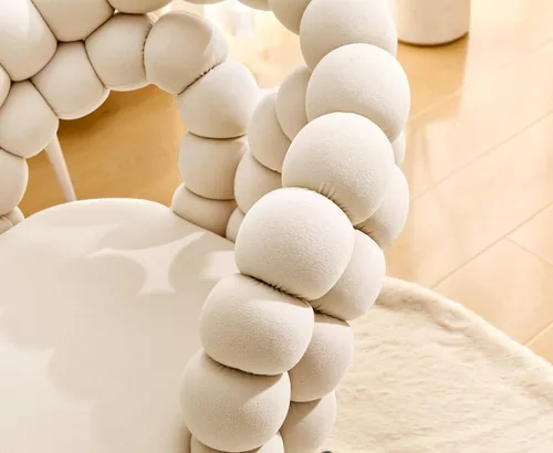 Vista 4 de Velvet Swivel Desk Chair with Bubble Back, Adjustable Height Computer Chair with Gold Metal Base, Modern Rolling Vanity Chair for Home Office (Beige)