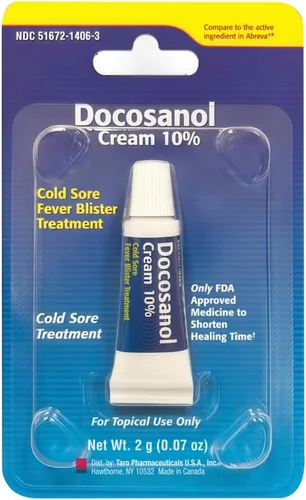 TARO Tratamiento para úlceras bucales/ampollas de fiebre - Crema de docosanol al 10% (0.07 oz - 1 tubo)