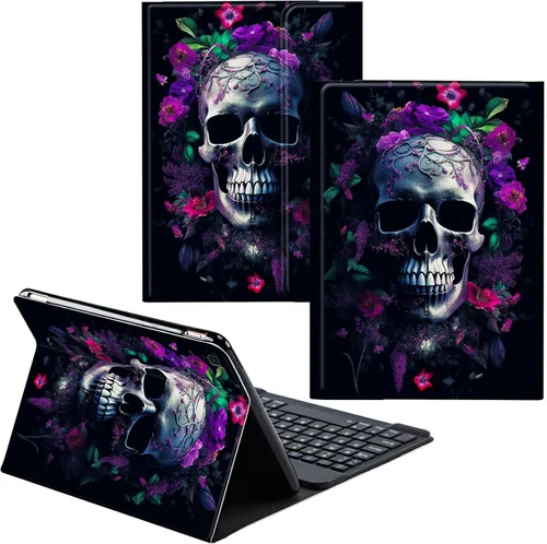 Vista 60 de Para Samsung Galaxy Tab S6 Lite Funda 2022/2020 Teclado Inalámbrico Desmontable Y Cubierta De Soporte De Cuero PU Funda Protectora Para Samsung