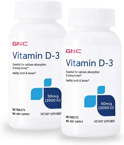 GNC Vitamina D-3 2000 UI - Paquete doble