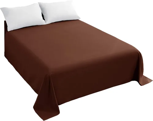 Vista 13 de Sfoothome Sábana encimera de tamaño individual – microfibra cepillada extra suave, lavable a máquina, sin arrugas (beige, individual)