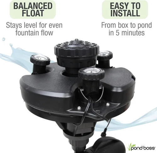 Vista 4 de Pond Boss - DFTN12003L - Puente flotante con luces, cable de alimentación de 50 pies, 1/4 hp.