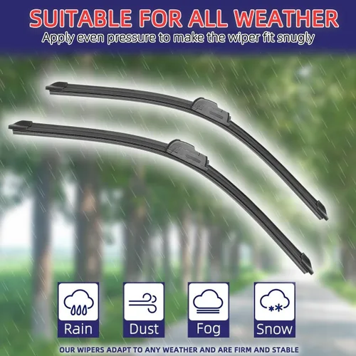 Vista 6 de Escobillas de limpiaparabrisas delantero compatibles con KIA Optima MK4 2015-2019 para parabrisas de automóvil, cepillos de lluvia de 26 + 18