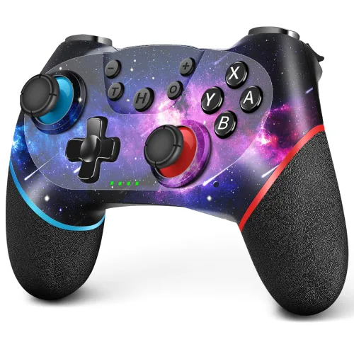 Vista 9 de AceGamer 2 Pack Wireless Controller for Nintendo Switch/Lite/OLED, Hall Effect Joystick for Switch 2 Pro Controller with Wake-Up/Turbo/Dual