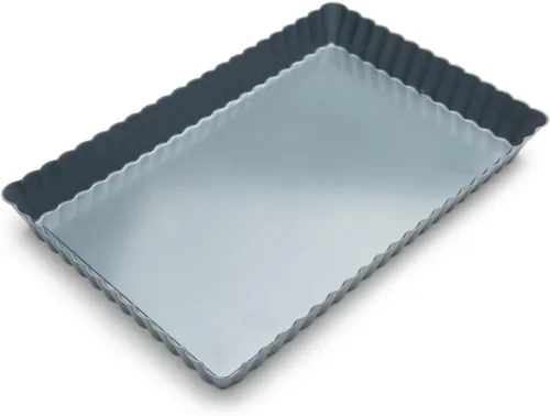 Fox Run 44513 - Molde con fondo extraíble para tarta y quiche, 9 pulgadas, Metálico