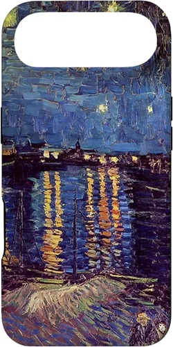 Vista 16 de Starry Night Over The Rhone, Vincent Van Gogh. Funda para iPhone 17