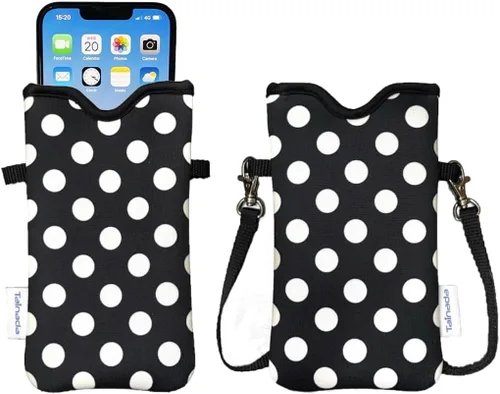 Vista 59 de Tainada Funda Estuche Bolsa de Neopreno para Teléfono para Hombres y Mujeres con Correa Cruzada/Cordón para el Cuello para iPhone 17/16/15 Pro Max