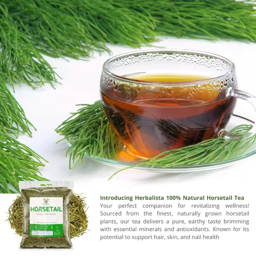 Vista 3 de Herbalista Nature - Té de cola de caballo suelto prémium (4 onzas, 3.99 oz), té de hierbas 100% natural de cola de caballo, hierba para afeitar