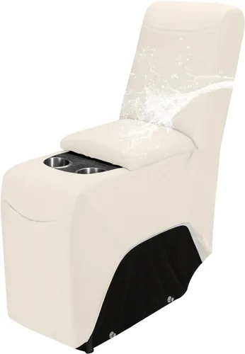 Vista 14 de Easy-Going Funda reclinable 100% impermeable, funda elástica para sofás reclinables, funda de sofá modular extragrande, protector de muebles en Negro