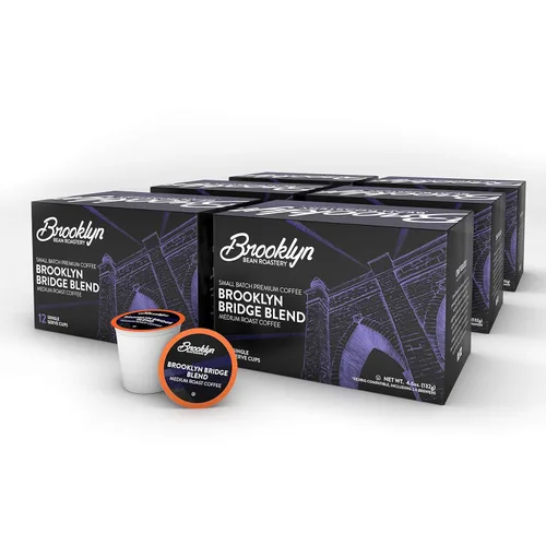 Vista 9 de Brooklyn Beans - Cápsulas de café gourmet de tostado ligero, compatibles con 2.0 cápsulas de café Keurig, 72
