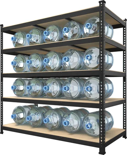 Prilinex Estantes de almacenamiento resistentes de 48 pulgadas de ancho x 18 pulgadas de profundidad x 72 pulgadas de alto, estantería de metal