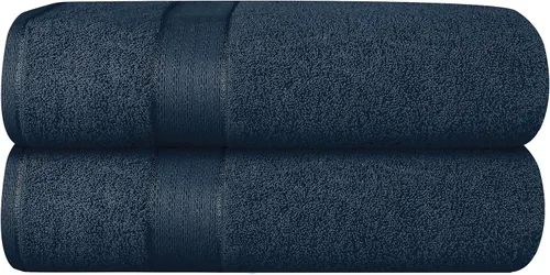 Vista 115 de GLAMBURG Sábana de baño de algodón extra grande premium de 700 GSM 35x70 - 100% algodón peinado - Calidad de hotel y spa de lujo - Duradera