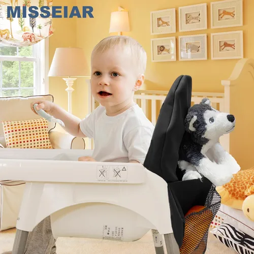 Vista 6 de Solo para sillas altas compatibles con silla alta IKEA Antilop, accesorios para sillas altas IKEA (negro)