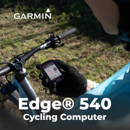 Vista 5 de Wearable4U - Garmin Edge 540 GPS Ciclismo, Controles de Botones, Navegación Avanzada con Paquete E-Bank