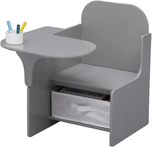 Vista 6 de Delta Children MySize - Escritorio con silla y compartimento de almacenamiento, color chocolate oscuro