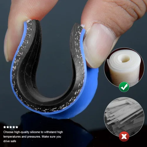 Vista 4 de G-PLUS Manguera de calentador de radiador de silicona compatible con Suzuki Samurai 1986-1995 Azul