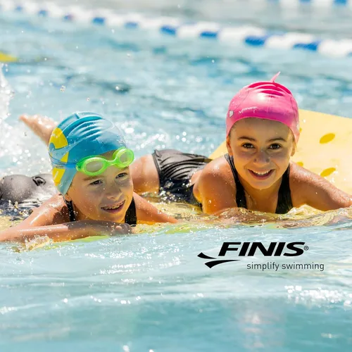 Vista 7 de FINIS Long Floating Swim Training Fins for Kids - Improves Kick Technique & Body Position