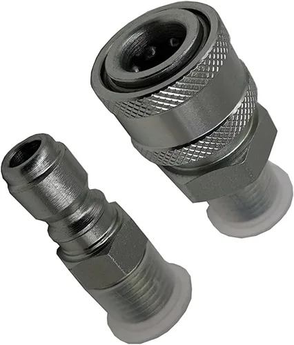 Vista 4 de Válvula de bola hidráulica KHB de 2 vías 1/4 "NPT KHB KHB-1/4NPT 7250 PSI Válvulas de bola de cierre de alta presión que incluyen enchufe