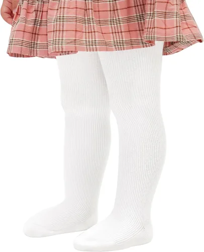 Stelle Medias de algodón para niñas pequeñas, medias gruesas de punto trenzado, para invierno, 123 unidades