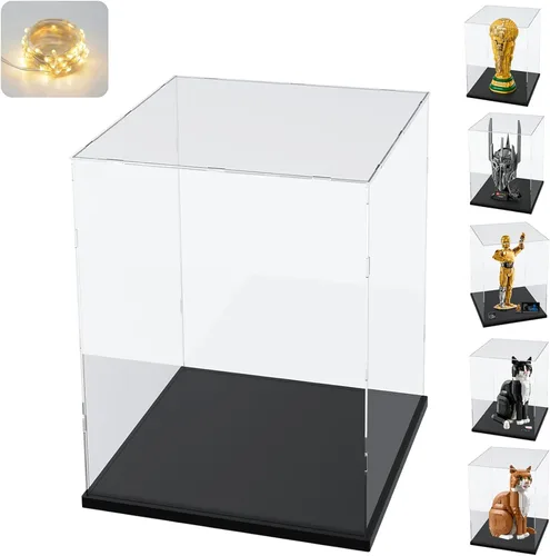 Vista 33 de Vitrina de acrílico transparente engrosada para Lego 75375 Millennium Falcon para 21319 Central Perk 75380 42204 Coleccionables, caja transparente