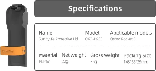 Vista 3 de Bolsillo 3 Funda protectora portátil Gimbal lente plástico duro resistente a los arañazos caso Accesorios para DJI Pocket 3