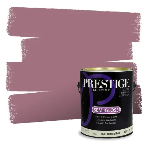Vista 711 de Prestige Paints Pintura exterior e imprimación en uno, 1 galón, plano, coincidencia comparable de Valspar* Amber Rose*
