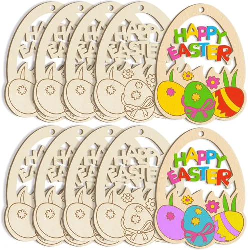 Vista 294 de Adornos de Letras de Madera PAPÁ para Pintar de 7 Pulgadas, Tamaño Grande, Recorte de Papi de Madera para el Día del Padre, DIY en Blanco, Madera