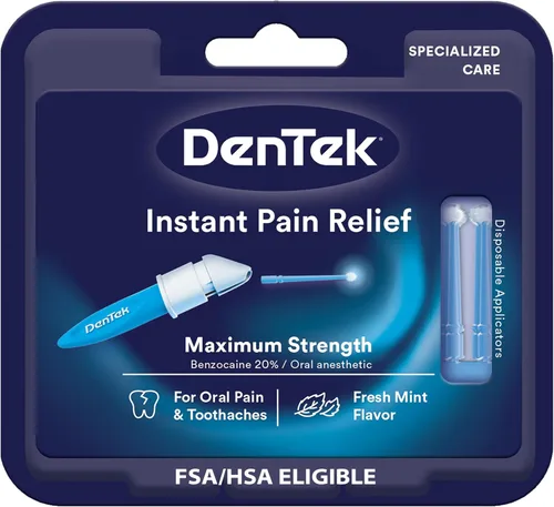 DenTek Kit Instantáneo de Alivio del Dolor Oral de Máxima Resistencia para Dolor de Muelas | 50 Unidades