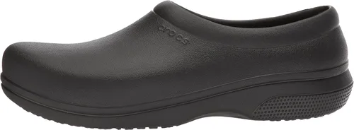 Vista 13 de Crocs Zuecos unisex para hombre y mujer en el reloj zapatos de trabajo antideslizantes Negro