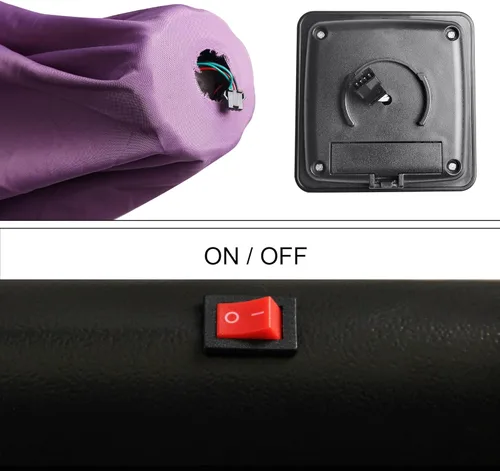 Vista 99 de Blissun Sombrilla solar de 9 pies, sombrilla de patio con 32 luces LED, sombrilla de mercado de mesa, sombrilla al aire libre para jardín, terraza