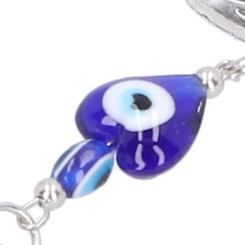 Vista 9 de TOPINCN Lucky Eye Keychain Eyes Keyring Pendant Dolphin Gift Character Lucky Dolphin Blue Key Holder Ring Bands