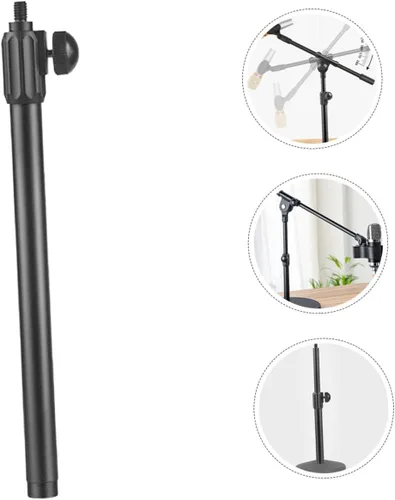 Vista 6 de Telescoping Mic Stand Extension Boom Pole with Screw Head Adapter Metal Microphone Arm Compatible with Various Mic Brands Easy to Install for Studio