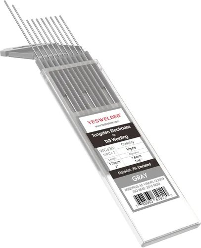 Vista 31 de YESWELDER Electrodo de tungsteno TIG Weld 1/8"x 7" 10-pk, no radiactivo comparable a E3 púrpura